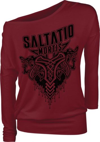 Saltatio Mortis Viking Logo Dámské tričko s dlouhými rukávy červená