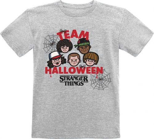 Stranger Things Kids - Team Halloween detské tricko šedá