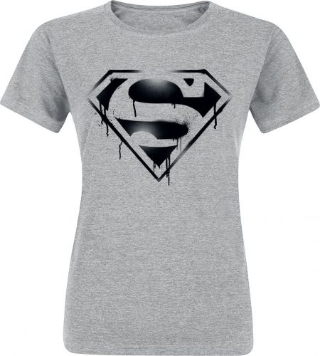Superman Logo Dámské tričko šedý vres