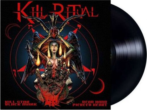 Kill Ritual Kill star black heart dead hand pierced heart LP černá