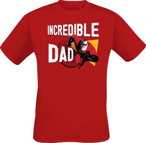 Die Unglaublichen Incredible Dad Tričko červená