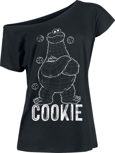 Sesame Street Cookie Dámské tričko černá