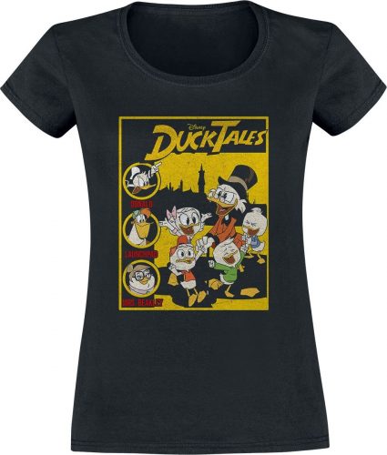 Mickey & Minnie Mouse Donald Duck - Duck Tales Cover Dámské tričko černá