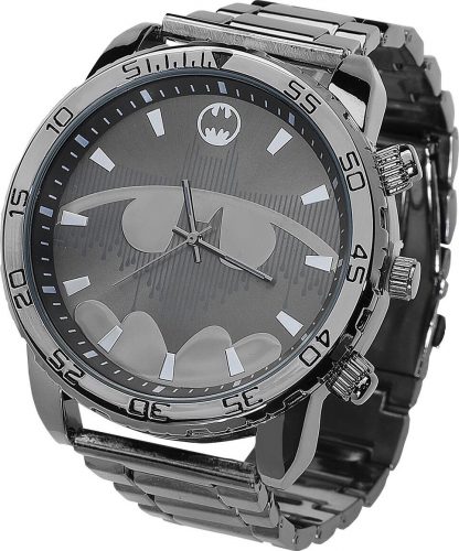 Batman Batman Logo Náramkové hodinky stríbrná