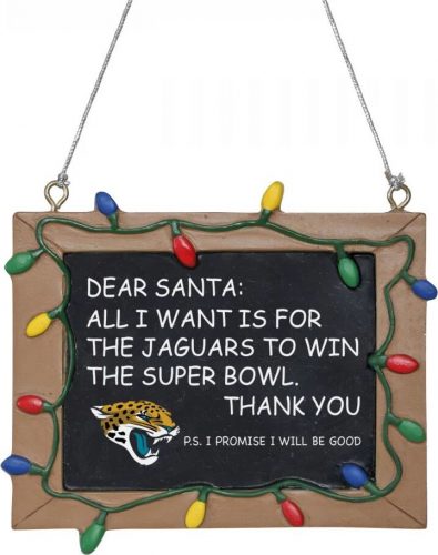 NFL Jacksonville Jaguars - Tafelschild Vánocní ozdoba - koule vícebarevný