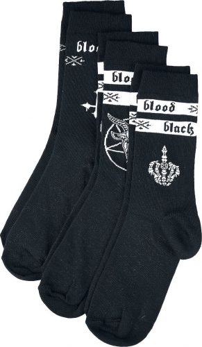 Black Blood by Gothicana Ponožky černá