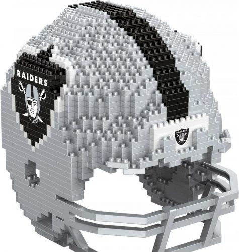 NFL Las Vegas Raiders - 3D BRXLZ - Replika Helm Hracky šedá/cerná/bílá