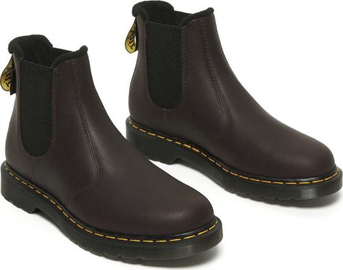 Dr. Martens 2976 - Dark Brown Valor boty hnědá