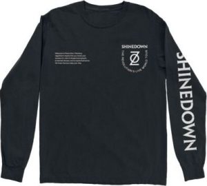 Shinedown Outrage Tričko s dlouhým rukávem černá