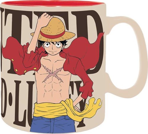 One Piece Luffy & Wanted Hrnek vícebarevný