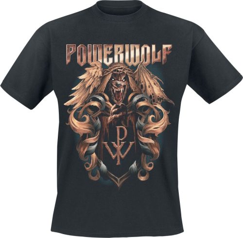 Powerwolf Metal Crest Tričko černá