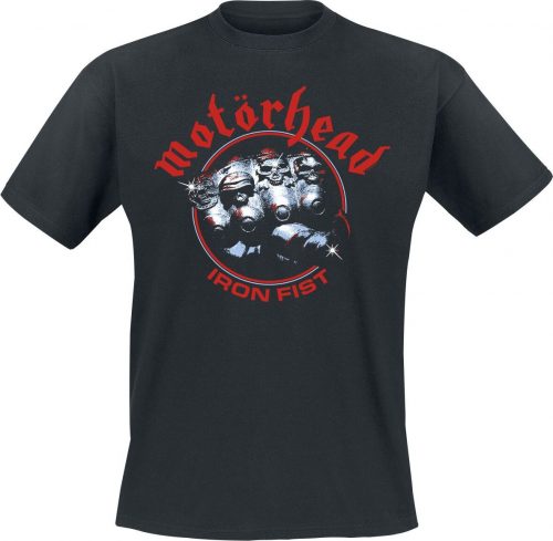 Motörhead Shiny Iron Fist Circle Anniversary Tričko černá