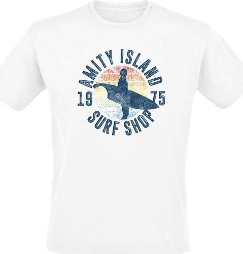Der weisse Hai Amity Island Tričko černá