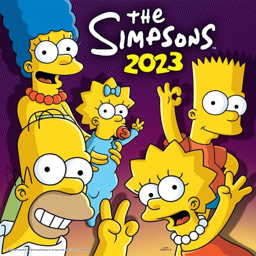 Die Simpsons Wandkalender 2023 Nástenný kalendář vícebarevný