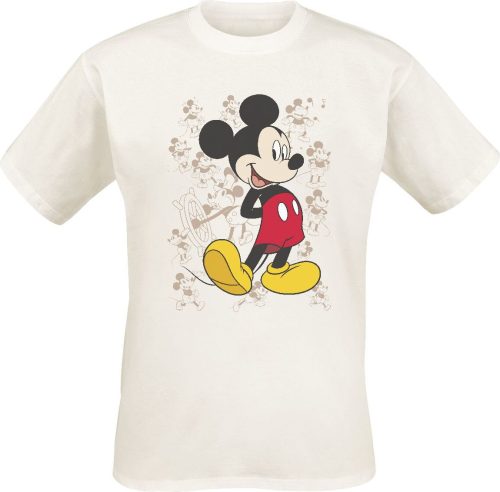 Mickey & Minnie Mouse Through The Years Tričko béžová