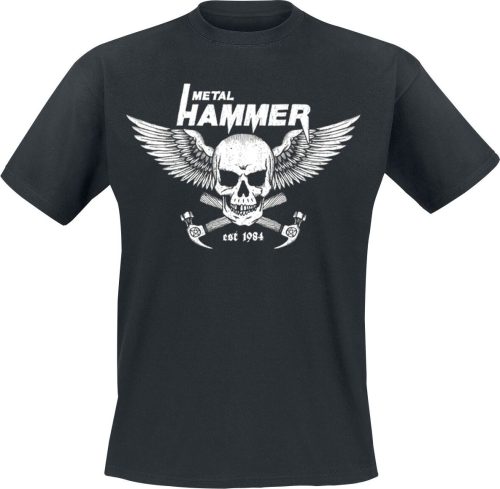 Metal Hammer Logo Skull Tričko černá