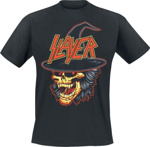 Slayer Laughing Skull Witch Tričko černá