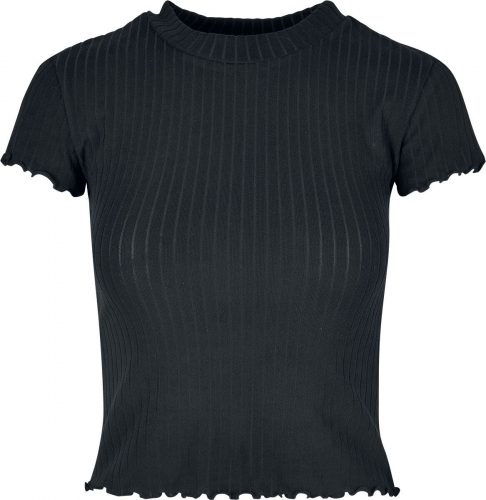 Urban Classics Ladies Short Rib Tee Dámské tričko černá