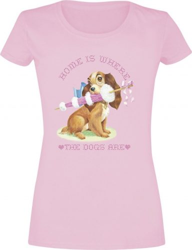 Susi & Strolch Home Dog Dámské tričko světle růžová