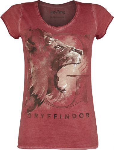 Harry Potter Gryffindor - The Lion Dámské tričko červená
