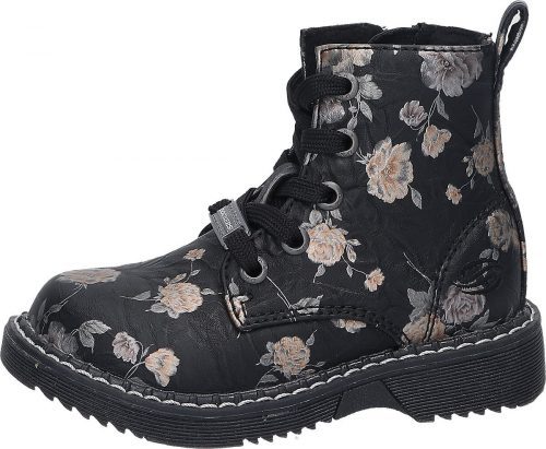 Dockers by Gerli Metalické boty s květy Dětské boty cerná/ružová