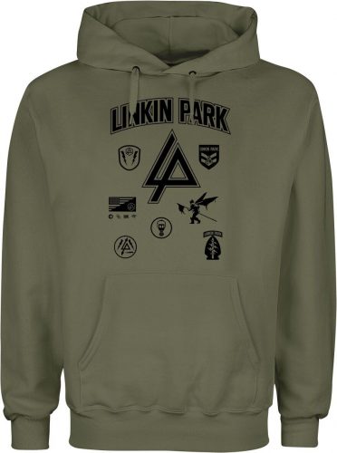 Linkin Park Patches Mikina s kapucí zelená