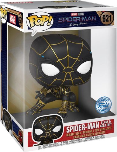 Spider-Man No Way Home - Black & Gold Suit (Jumbo Pop!) Vinyl Figur 921 Sberatelská postava standard