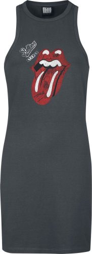 The Rolling Stones Amplified Collection - Autograph Tongue Šaty charcoal