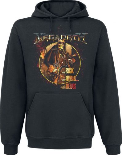 Megadeth Circle Album Art Mikina s kapucí černá