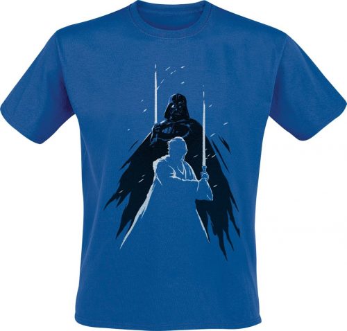 Star Wars Obi-Wan - Kenobi - Silhouettes Tričko modrá