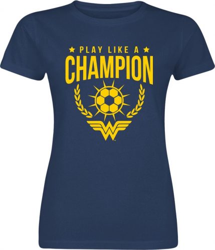 Wonder Woman Play Like A Champion Dámské tričko modrá