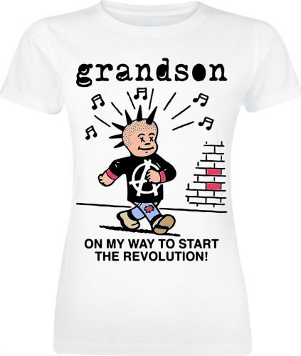 Grandson Start A Revolution Dámské tričko bílá