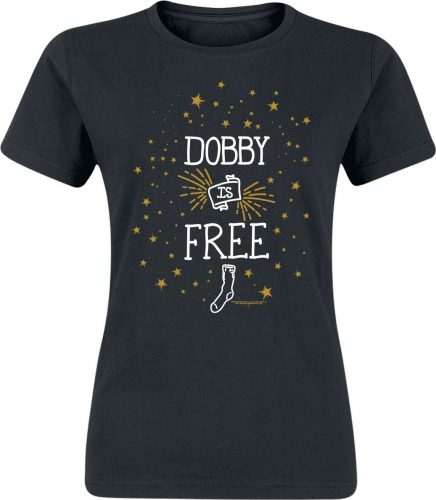 Harry Potter Dobby Is Free Dámské tričko černá