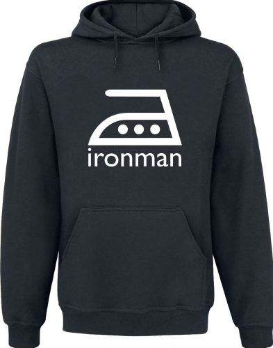 Sprüche Ironman Mikina s kapucí černá
