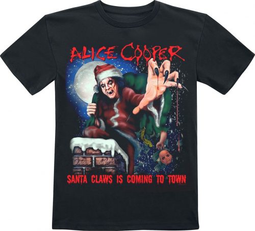 Alice Cooper Kids - Santa Claws detské tricko černá