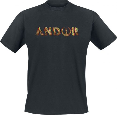 Star Wars Andor - Glitch Logo Tričko černá