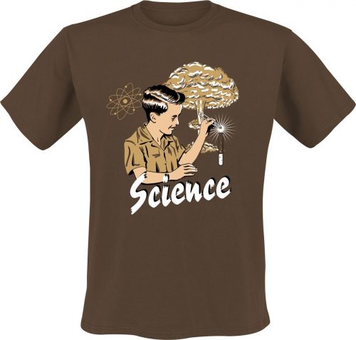 Zábavné tričko Science Boy Tričko hnědá