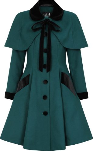 Hell Bunny Anouk Coat Dámský kabát zelená/cerná