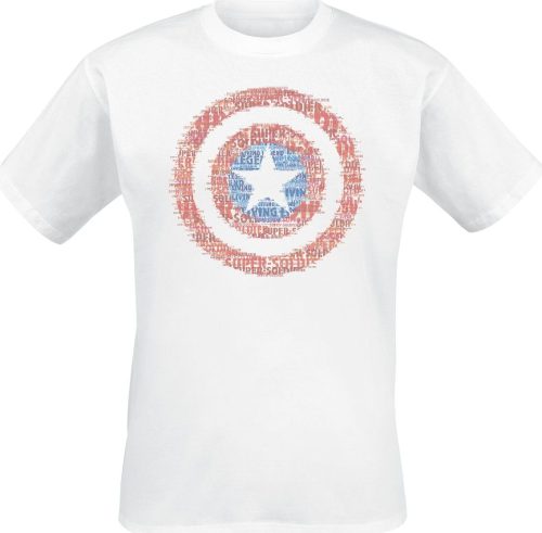Captain America Super Soldier Tričko bílá