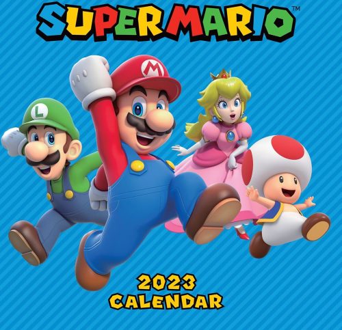 Super Mario Wandkalender 2023 Nástenný kalendář vícebarevný