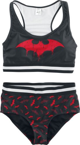Batman Bat-Logo Bikini cerná/cervená