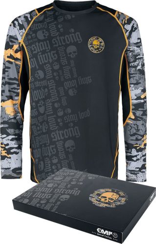 EMP Special Collection Sportovní top s dlouhými kamufláž rukávy Tričko s dlouhým rukávem černá