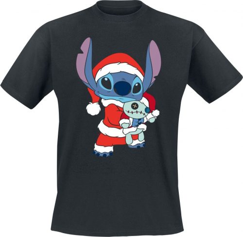 Lilo & Stitch Stitch Christmas Tričko černá
