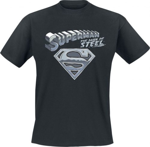Superman The Man Of Steel Tričko černá