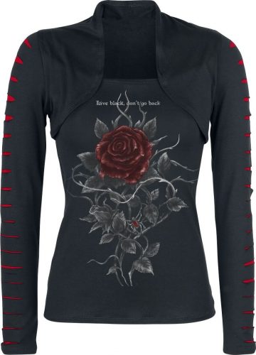Alchemy England Roses Nest Dámské tričko s dlouhými rukávy černá