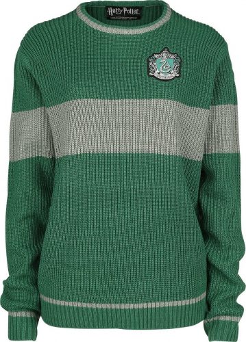 Harry Potter Slytherin - Quidditch Pletený svetr zelená/šedá