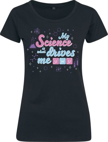 Zábavné tričko UwU Science Dámské tričko černá