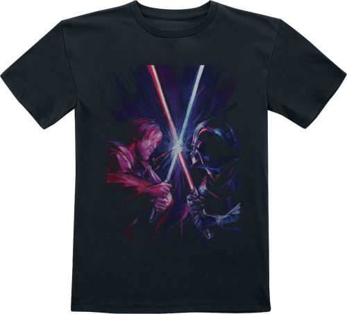 Star Wars Kids - Obi-Wan - Kenobi - Vs Vader detské tricko černá