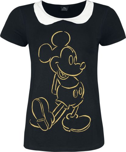 Mickey & Minnie Mouse Golden Micky Dámské tričko černá