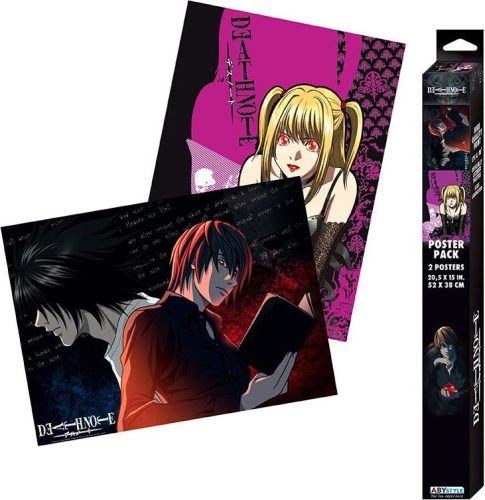 Death Note L vs. Light & Misa - Poster 2er Set Chibi Design plakát standard